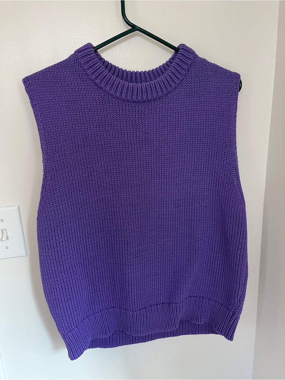 NWT Ann Taylor Purple Knit Sleeveless Sweater Vest XL